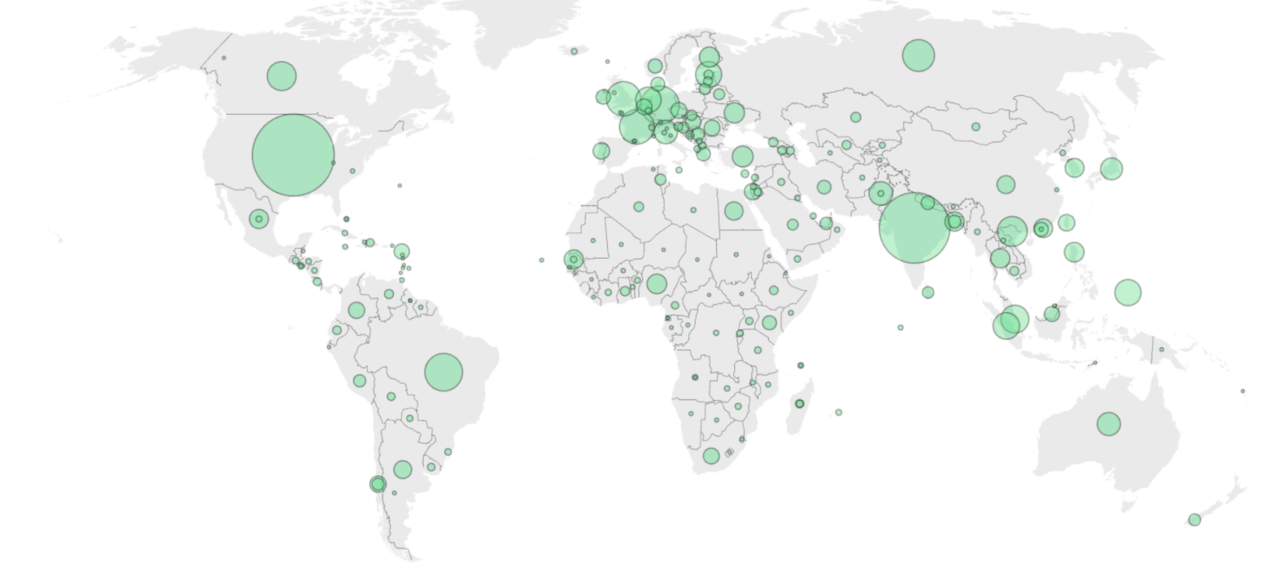 DEV Global Community Map